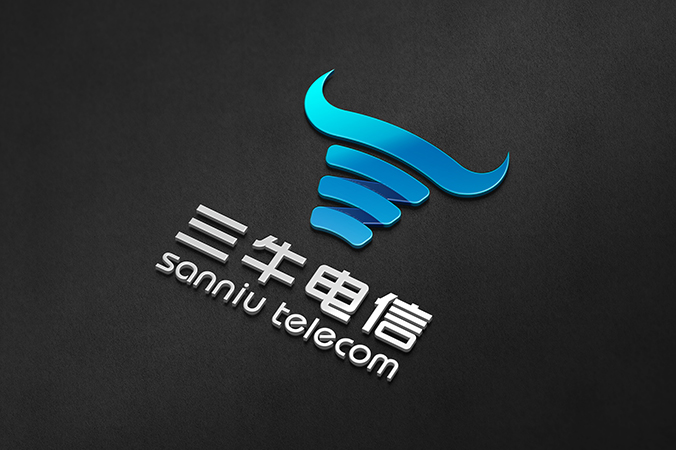 logo設計，公司logo設計，品牌標志設計， 三牛電信