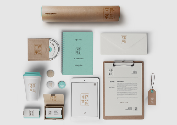 云南白藥本草  品牌logo設計   產品標志設計   化妝品標志設計